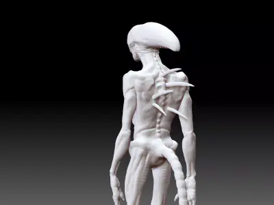 Neomorph High Detail Sci-Fi Horror 3D Print Model 3D print model