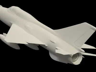 Mig 21 -no textures- 3D model