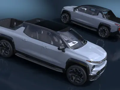 Chevrolet Silverado EV 2024 Gray 3D model