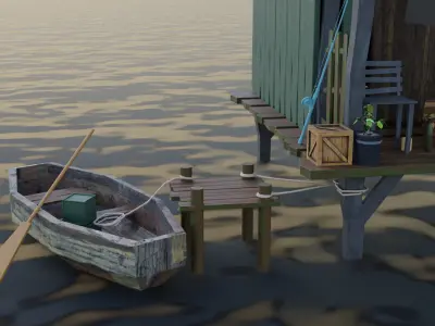 island house 3D model