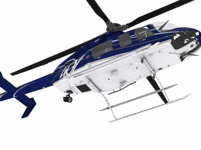 Bell 407 Low-poly 3D model