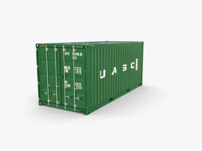 20ft Shipping Container UASC v1 3D model