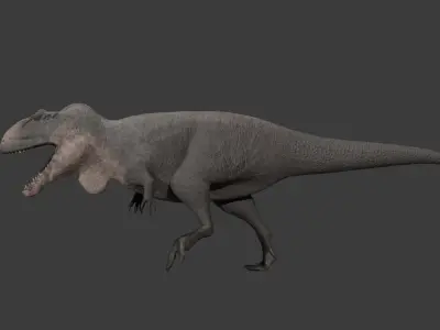 Giganotosaurus low-poly 3D model Low-poly 3D model