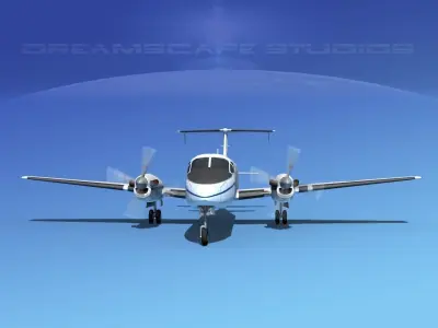 Beechcraft C-12J Huron US Navy 3D model