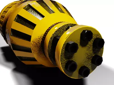 Sci Fi Explosive Device Low-poly 3D model