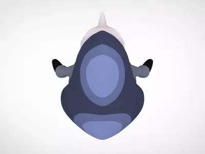 Single Clawed Husk Low-poly 3D model