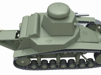 T-18 MS-1 Soviet Light Tank 3D model