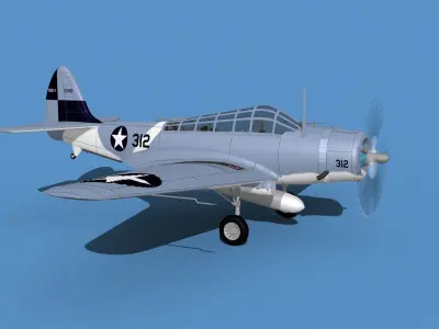 Douglas TBD-1 Devestator V12 3D model