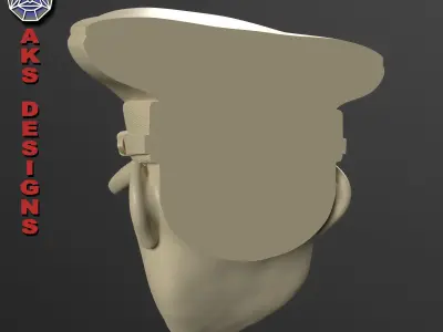 Wall home decor Army captain v152 3D print model