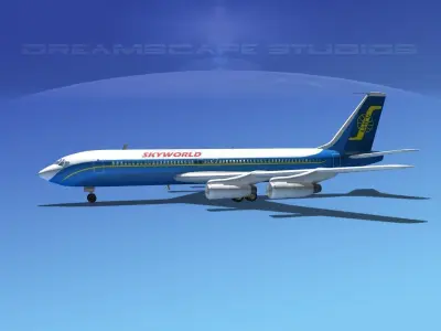 Boeing 707 Skyworld 3D model