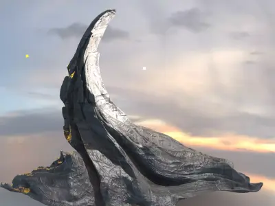 Ghost rock Low-poly 3D model