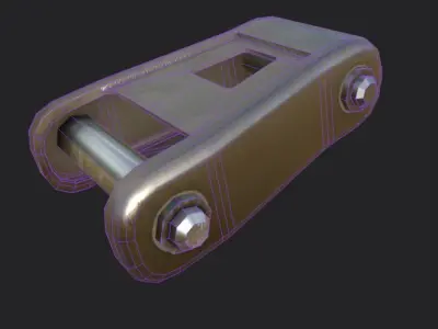 LEAF SPRING SHACKLE Low-poly 3D model