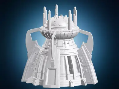 Futuristic Tower Temple 3D print model