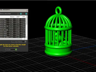 bird in the cage vintage charm Free 3D print model