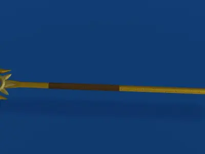 Pantheon Spear Free low-poly 3D model