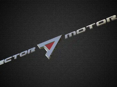 vector motors logo 3D model