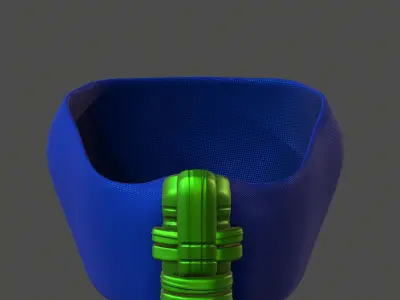 Gas mask helmet 3d model scifi Low-poly  Low-poly 3D model 545