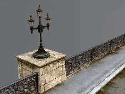 Bridge Meidan Low-poly 3D model