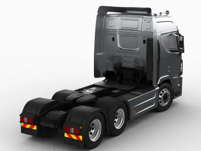 Hyundai Xcient with trailer 3D model