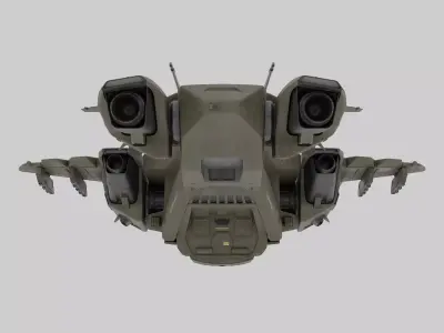 Halo Pelican Rigged Blender 3D Model Halo Infinite Inspired 3D model