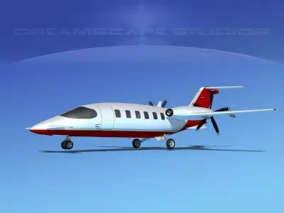 Piaggio Avanti P180 V09 3D model