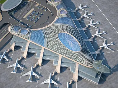 Airport 3D model get