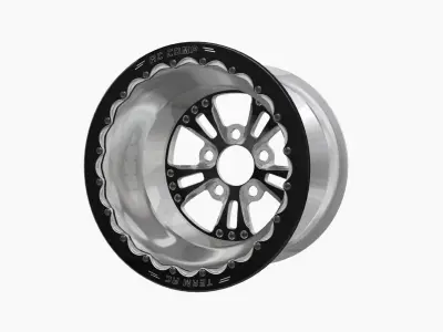 RC Components Fusion 16x16 drag rear wheel Low-poly 3D model