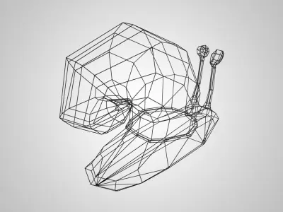 frame in the form of a snail 3D print model