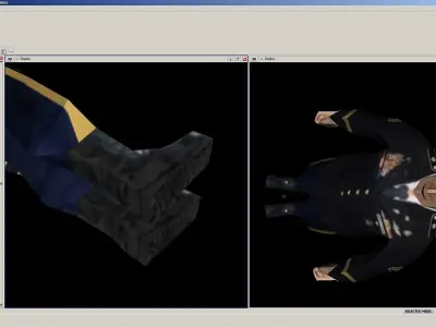 GreenBeret soldier in uniform Low-poly 3D model