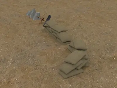 Defenses pack Free low-poly 3D model