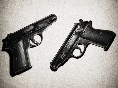 Walther PP Low-poly 3D model