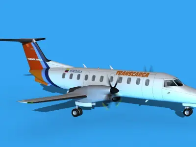 Embraer EMB120 Transcarga Venezuela 3D model