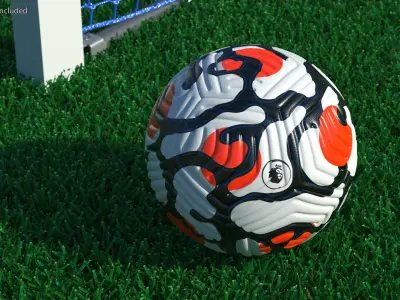 Nike Flight Match Soccer Ball Premier League 2021-22 3D model