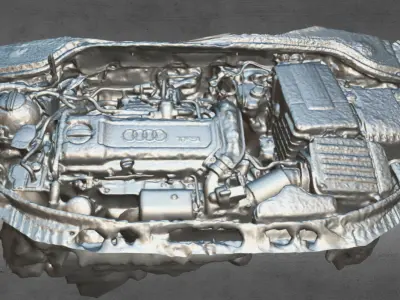 Audi TFSI engine - scanned Free 3D model