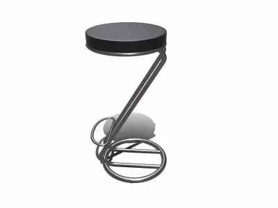 Barstool PBR Free 3D model