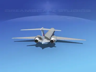 McDonnell Douglas MD83 American Airlines 3D model