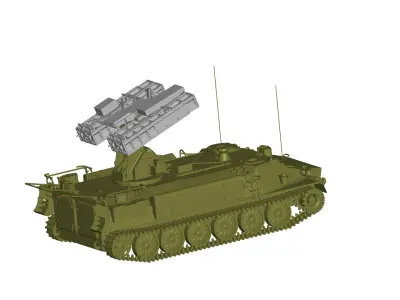 surface to air missile system 3D model