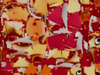 Cartoon Duckling Winter Wear 3D Model Cozy Character Low-poly 3D model