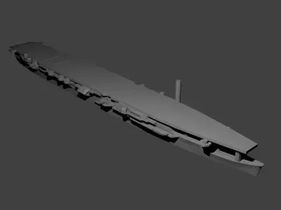 Japanese Aircraft Carrier Zuiho 3D print model