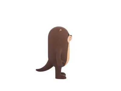 Otter Character 3D model