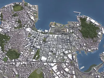 Niteroi Low-poly 3D model