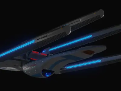 Cochrane Class Tactical Destroyer Free 3D model