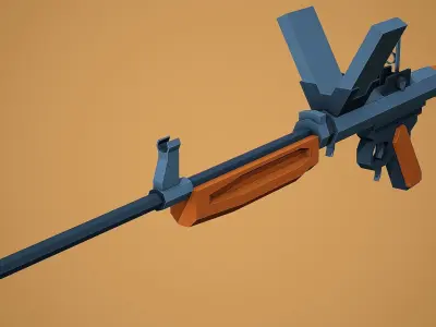 Stylized Burton LMR Low Poly Mobile Ready Low-poly 3D model