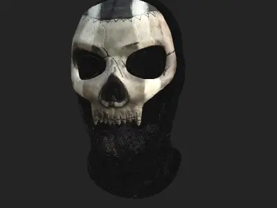 Skull Balaclava Low-poly 3D model