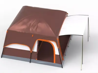 Family Camping Tent 3D model