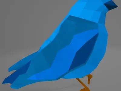 Animated bird - Low poly Free low-poly 3D model