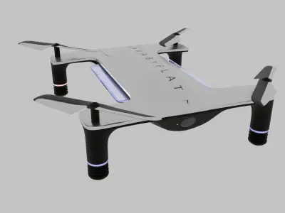Drone taiwanese prototype Low-poly 3D model