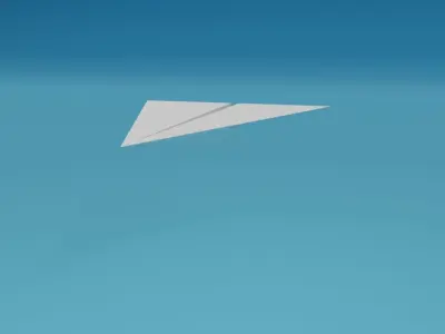 Low Poly Paper Airplanes Free low-poly 3D model