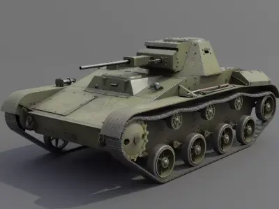 T-60 Scout Tank Low-poly 3D model
