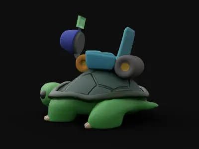 GunBound Turtle 3D model